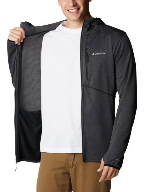 Columbia Park View Fleece Full Zip Hoodie férfi polár pulóver fekete színben 5