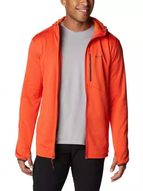 Columbia Park View Fleece Full Zip Hoodie férfi polár pulóver narancssárga színben 2