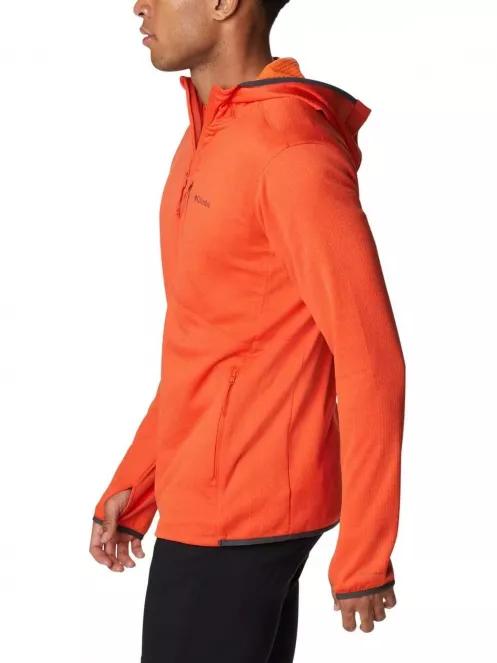 Columbia Park View Fleece Full Zip Hoodie férfi polár pulóver narancssárga színben 4