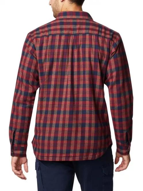Columbia Cornell Woods Fleece Lined Flannel férfi hosszú ujjú ing barna színben 3