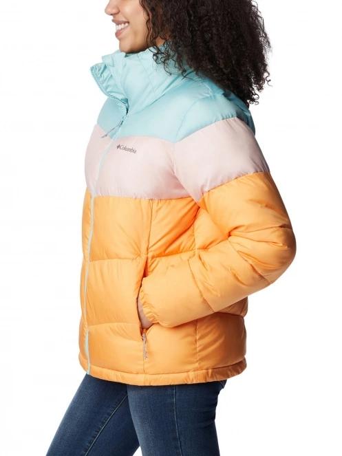 Columbia Puffect Color Blocked Jacket női utcai kabát sárga színben 3