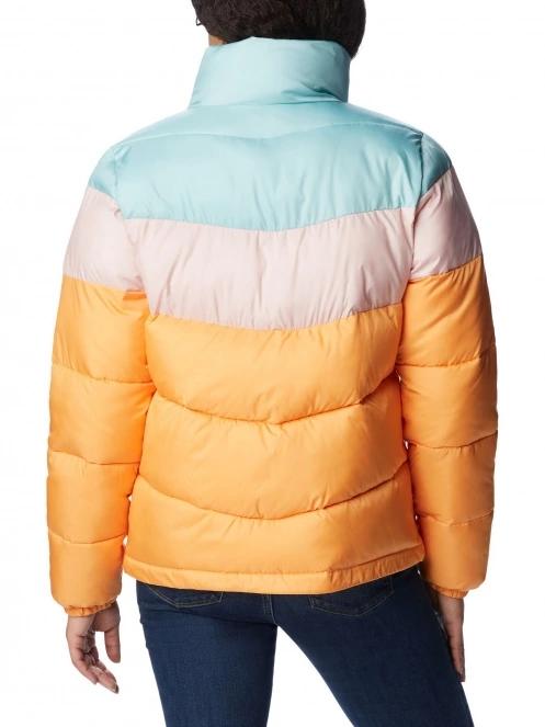 Columbia Puffect Color Blocked Jacket női utcai kabát sárga színben 4