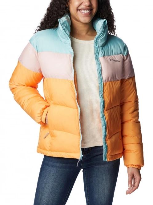 Columbia Puffect Color Blocked Jacket női utcai kabát sárga színben 5