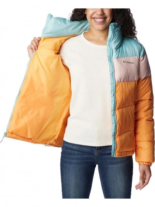 Columbia Puffect Color Blocked Jacket női utcai kabát sárga színben 6