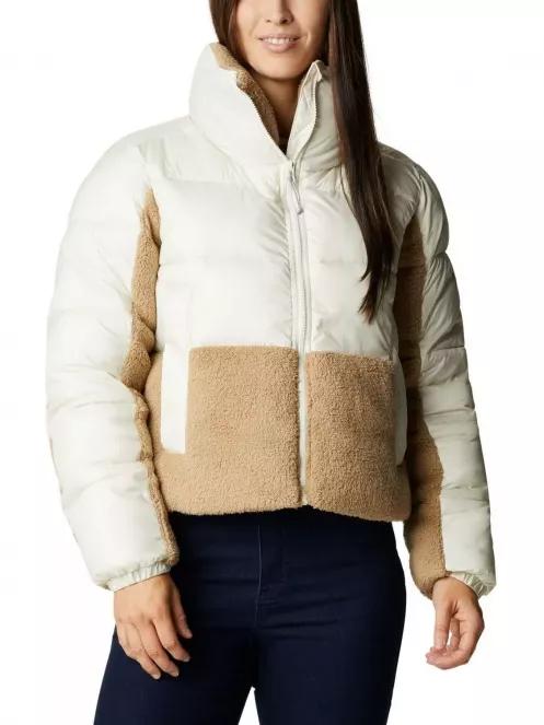Columbia Leadbetter Point Sherpa Hybrid női átmeneti kabát homok színben 2