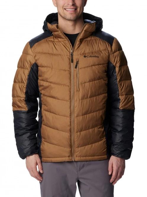 Columbia Labyrinth Loop Hooded Jacket férfi utcai kabát barna színben 2