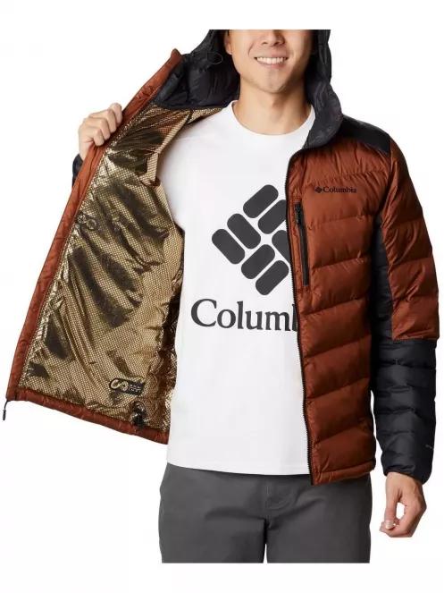 Columbia Labyrinth Loop Hooded Jacket férfi utcai kabát barna színben 5