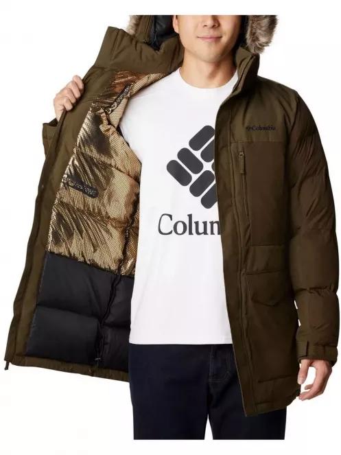 Columbia Marquam Peak Fusion Parka férfi télikabát zöld színben 5