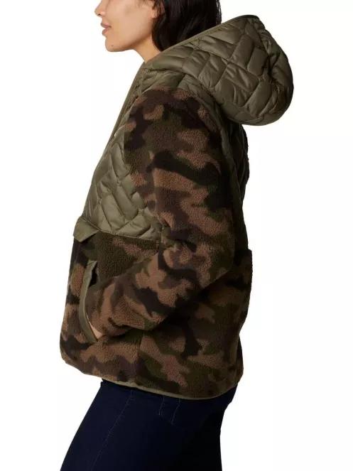 Columbia Sweet View Fleece Hooded Pullover női pulóver zöld színben 4