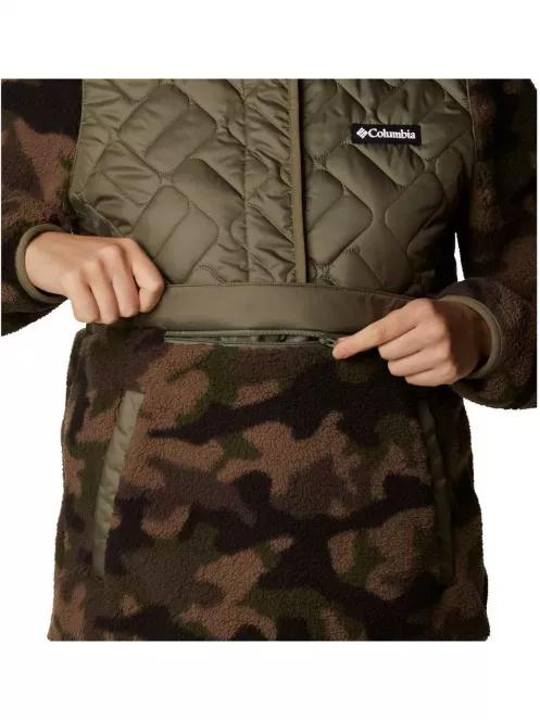 Columbia Sweet View Fleece Hooded Pullover női pulóver zöld színben 5
