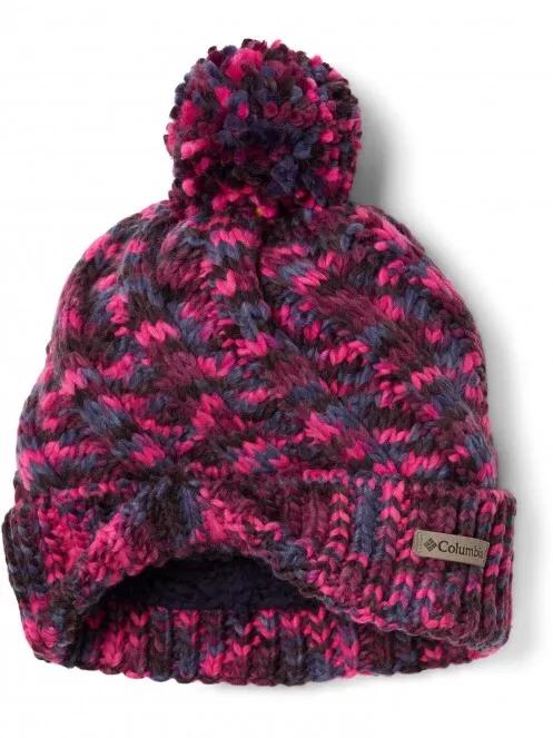 Columbia Bundle Up Beanie női bojtos sapka piros színben 3
