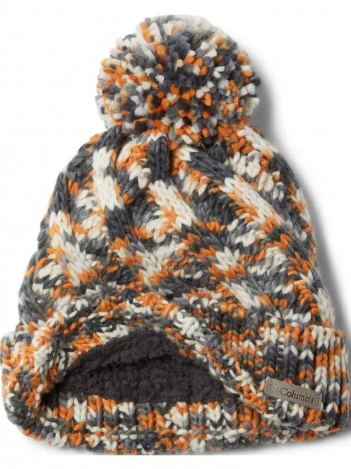 Columbia Bundle Up Beanie női bojtos sapka narancssárga színben 3
