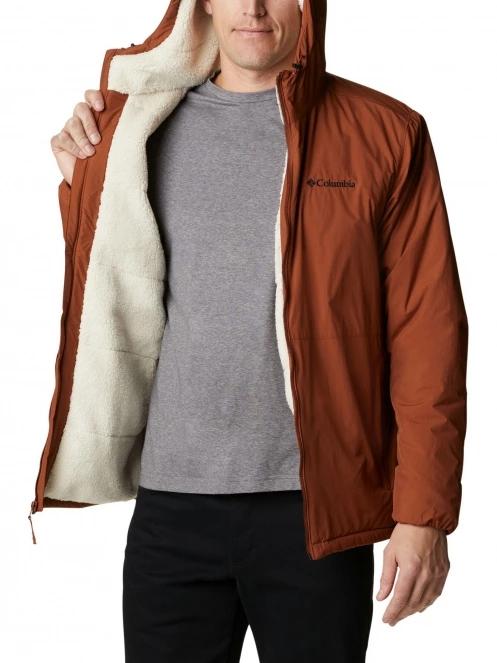 Columbia Grand Wall Sherpa Jacket férfi utcai kabát piros színben 5