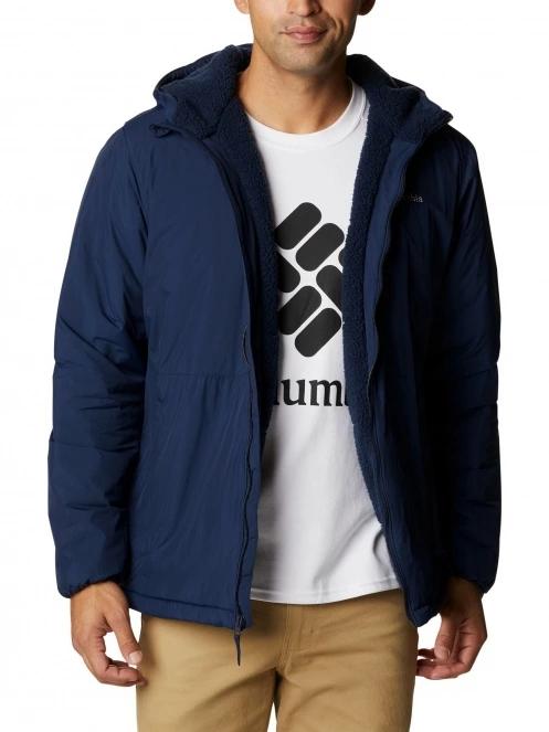 Columbia Grand Wall Sherpa Jacket férfi utcai kabát sötétkék színben 2
