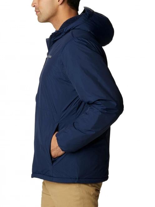 Columbia Grand Wall Sherpa Jacket férfi utcai kabát sötétkék színben 3