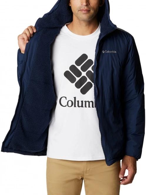 Columbia Grand Wall Sherpa Jacket férfi utcai kabát sötétkék színben 5