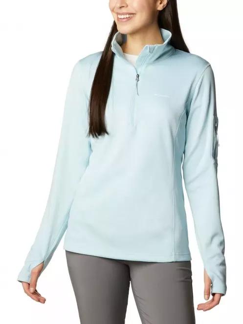 Columbia W Park View Grid Fleece 1/2 Zip női polár pulóver kék színben 2