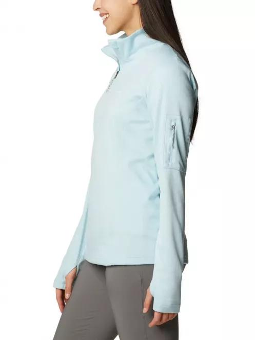 Columbia W Park View Grid Fleece 1/2 Zip női polár pulóver kék színben 4