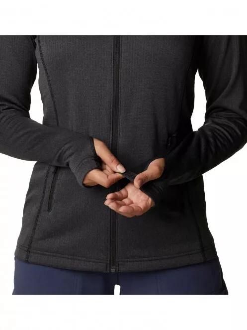 Columbia W Park View Grid Fleece Full Zip női polár pulóver fekete színben 6