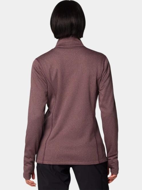 Columbia W Park View Grid Fleece Full Zip női polár pulóver piros színben 4