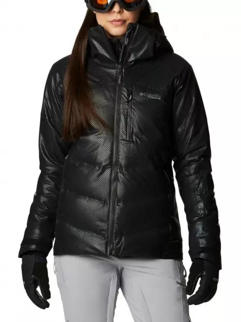 Columbia Powder Keg Black Dot Down Jacket női síkabát fekete színben 2