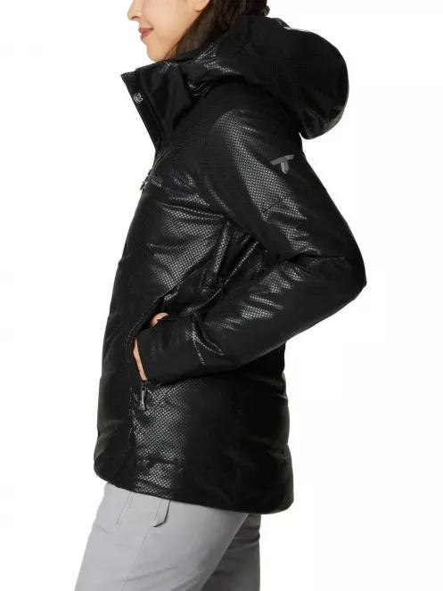 Columbia Powder Keg Black Dot Down Jacket női síkabát fekete