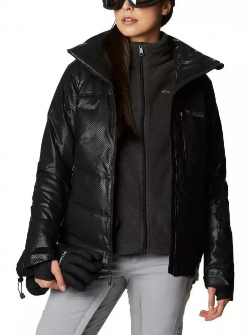 Columbia Powder Keg Black Dot Down Jacket női síkabát fekete színben 6