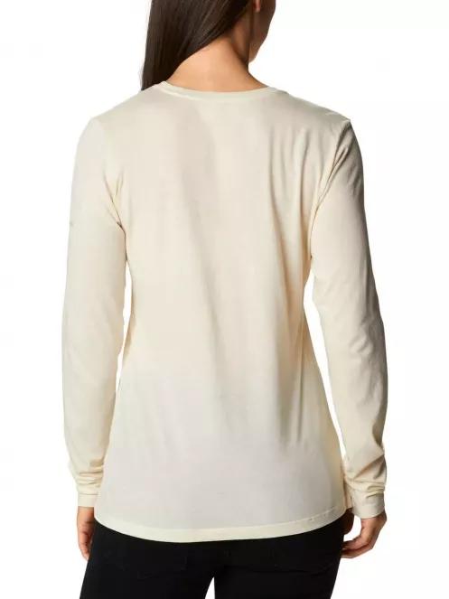 Columbia Hidden Haven LS Tee női hosszú ujjú póló homok színben 3