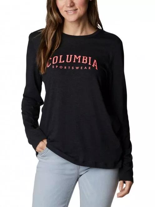 Columbia Columbia Trek Relaxed LS Tee női hosszú ujjú póló fekete színben 2