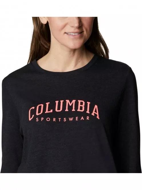 Columbia Columbia Trek Relaxed LS Tee női hosszú ujjú póló fekete színben 5