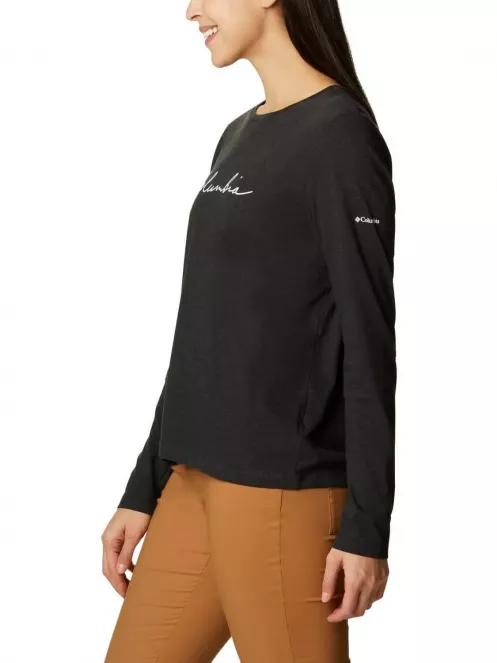 Columbia Columbia Trek Relaxed LS Tee női hosszú ujjú póló fekete színben 4