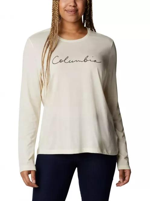 Columbia Columbia Trek Relaxed LS Tee női hosszú ujjú póló homok színben 2