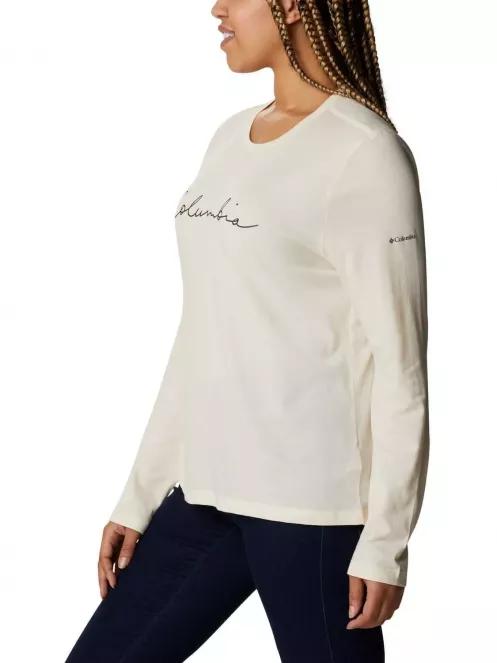 Columbia Columbia Trek Relaxed LS Tee női hosszú ujjú póló homok színben 4