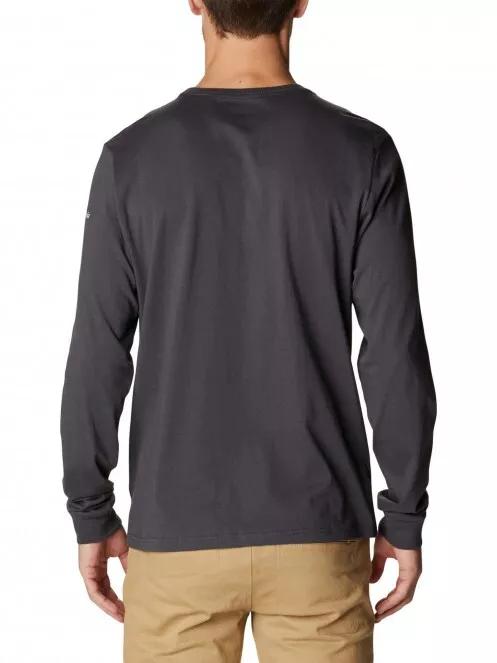 Columbia Apres Lifestyle Graphic Long Sleeve férfi hosszú ujjú póló fekete színben 3