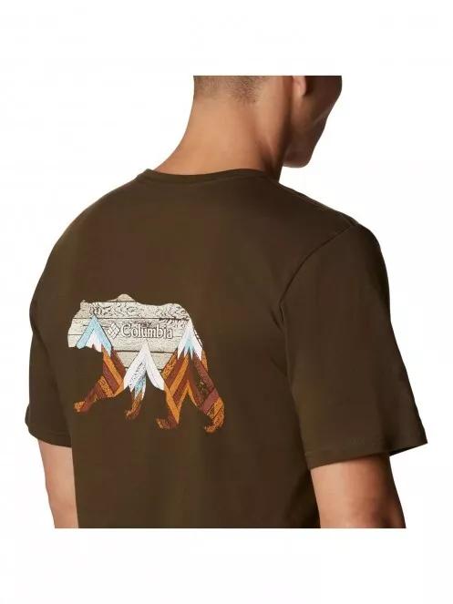 Columbia Pine Trails Graphic Tee férfi rövid ujjú póló zöld színben 6