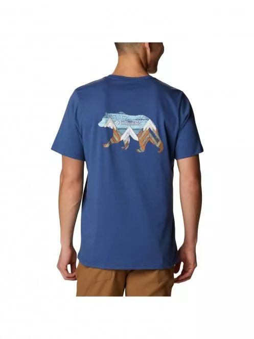 Columbia Pine Trails Graphic Tee férfi rövid ujjú póló kék színben 3