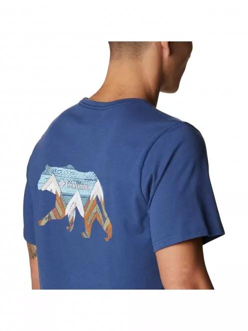 Columbia Pine Trails Graphic Tee férfi rövid ujjú póló kék színben 6