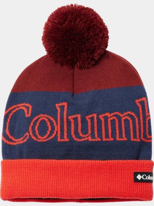 Columbia Polar Powder II Beanie női bojtos sapka piros színben 2