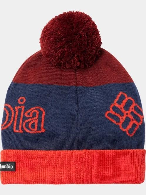Columbia Polar Powder II Beanie női bojtos sapka piros színben 3