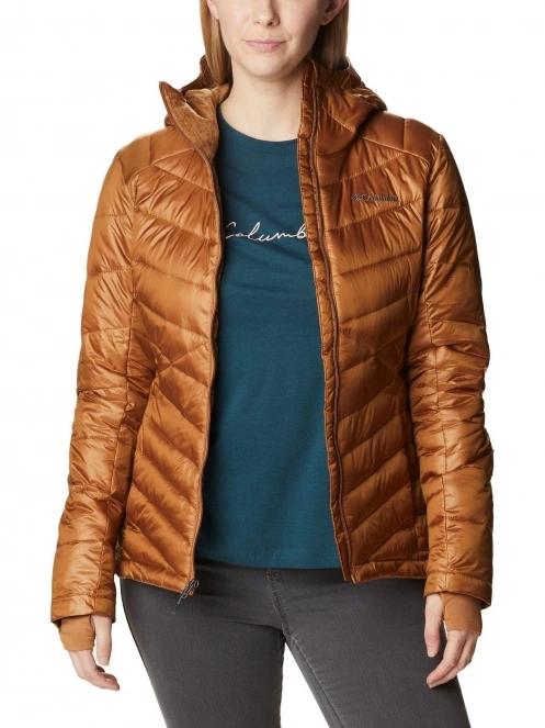 Columbia Joy Peak Hooded Jacket női télikabát barna színben 5