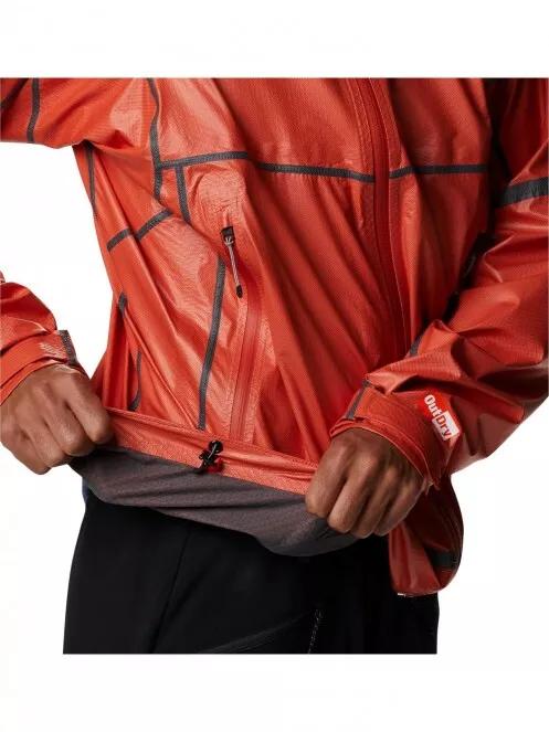 Columbia OutDry Extreme Mesh Hooded Shell férfi esőkabát narancssárga színben 7