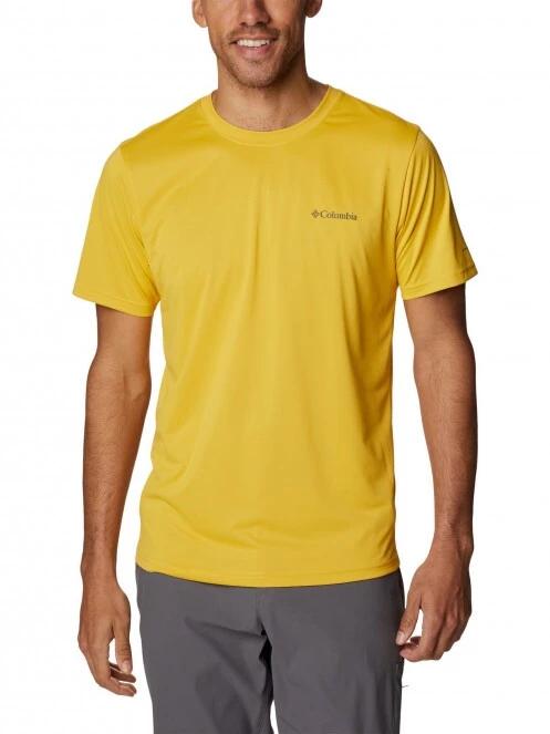 Columbia Columbia Hike Crew férfi rövid ujjú sport póló sárga színben 2