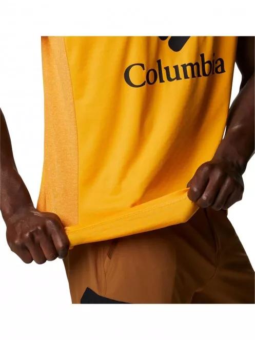 Columbia Zero Ice Cirro-Cool Graphic Tee férfi rövid ujjú sport póló narancssárga színben 6