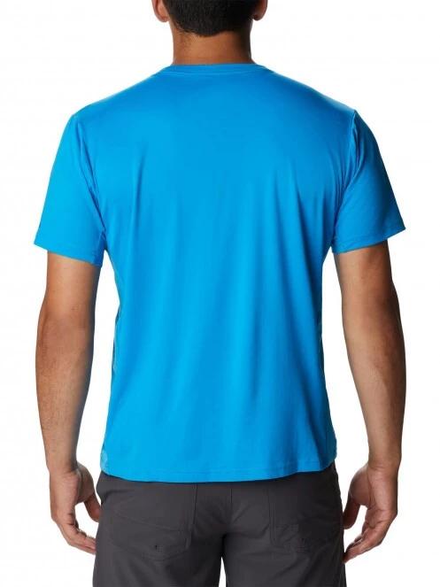 Columbia Zero Ice Cirro-Cool Graphic Tee férfi rövid ujjú sport póló kék színben 4