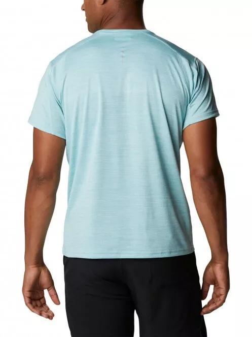 Columbia Alpine Chill Zero Graphic Short Sleeve férfi rövid ujjú sport póló zöld színben 3