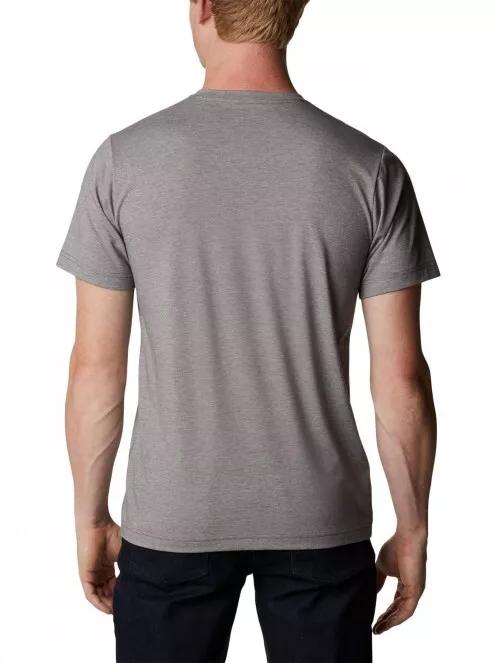 Columbia Sun Trek V-Neck Short Sleeve Shirt férfi rövid ujjú póló szürke színben 3
