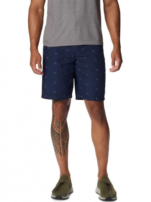 Columbia Washed Out Printed Short férfi rövidnadrág kék színben 2