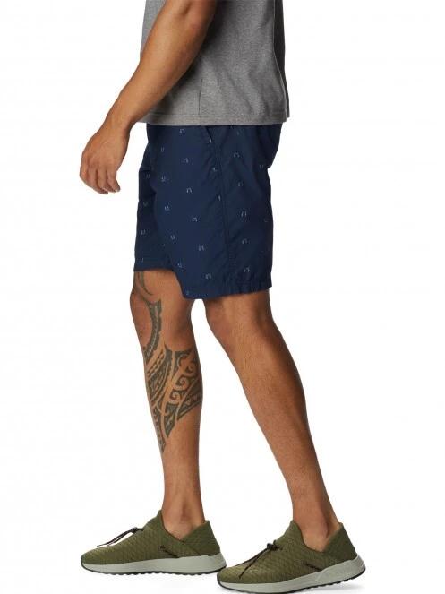 Columbia Washed Out Printed Short férfi rövidnadrág kék színben 3