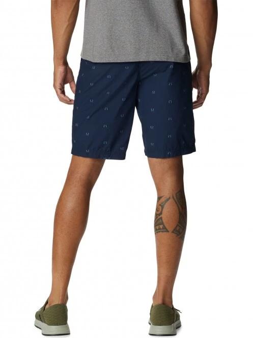 Columbia Washed Out Printed Short férfi rövidnadrág kék színben 4