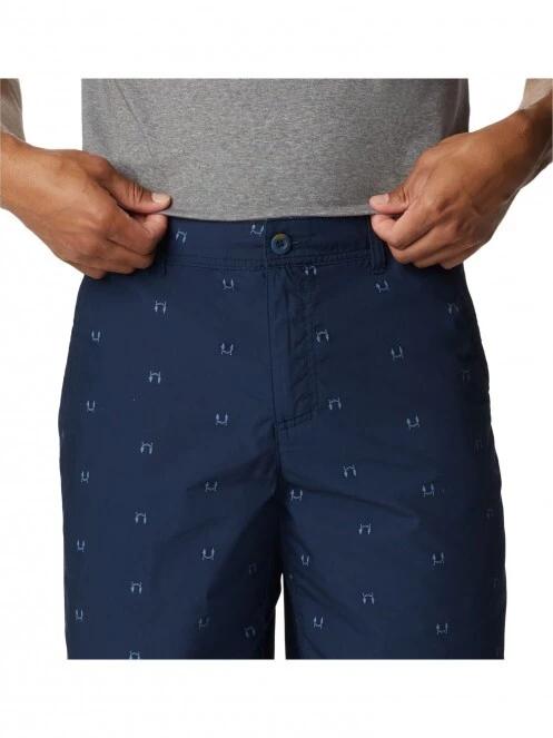 Columbia Washed Out Printed Short férfi rövidnadrág kék színben 5